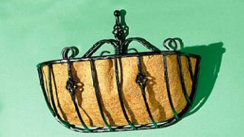 Spiral Hand Forged Window Basket (20