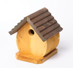 Birdhouse Nest Box (Fat Bird Brown)