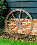 Garden Wooden Cart Wheel (90cm)