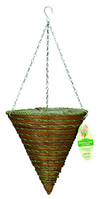 Mountain Rose & Fern Cone Basket (12