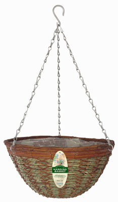 Grass Rope and Fern Hanging Basket (14