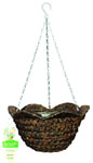 Water Hyacinth Wavy Rim Basket (14