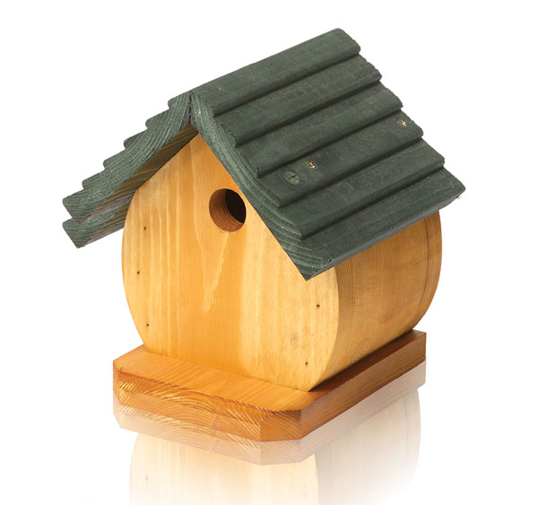 Birdhouse Nest Box (Fat Bird Green)