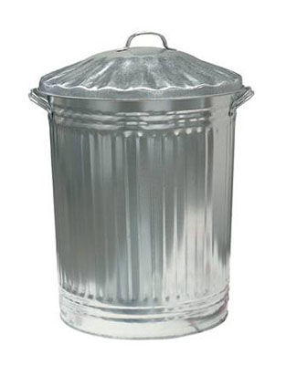 Galvanised Waste Bin