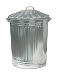 Galvanised Waste Bin