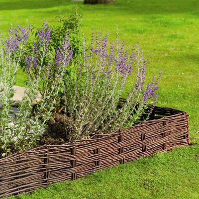 Woven willow hurdle