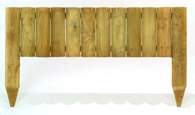 Fixed wood panel edging (1m x 0.15m)
