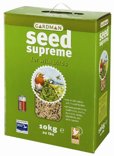 10kg Gardman Seed Supreme for Wild Birds