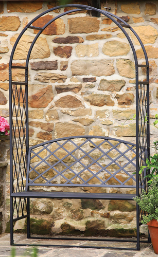 Tom Chambers Lattice Garden Arch With Seat