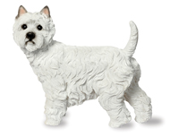 Lifelike Westie standing in your Garden