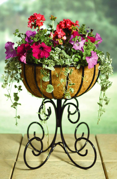 Heavy Duty Metal Garden Planter (Large Urn)