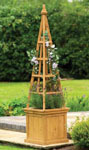 Planter With Obelisk