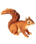 Red Squirrel Crouch Garden Ornament