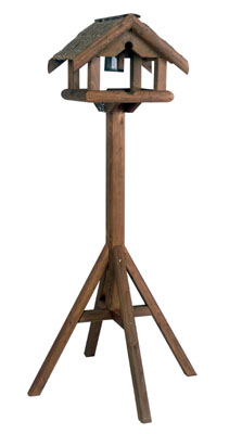 Dark Wooden Bird Table (Brushwood)