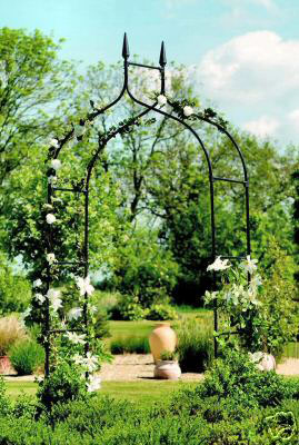 Black Metal Garden Arch - Gothic